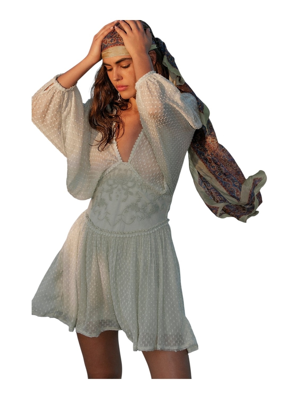 Free People Sweet Dreams Mini Dress - Frozen Dew